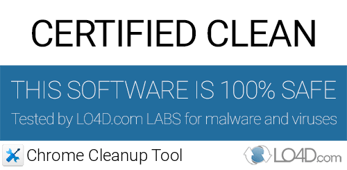 View of Chrome Cleanup Tool - Download
